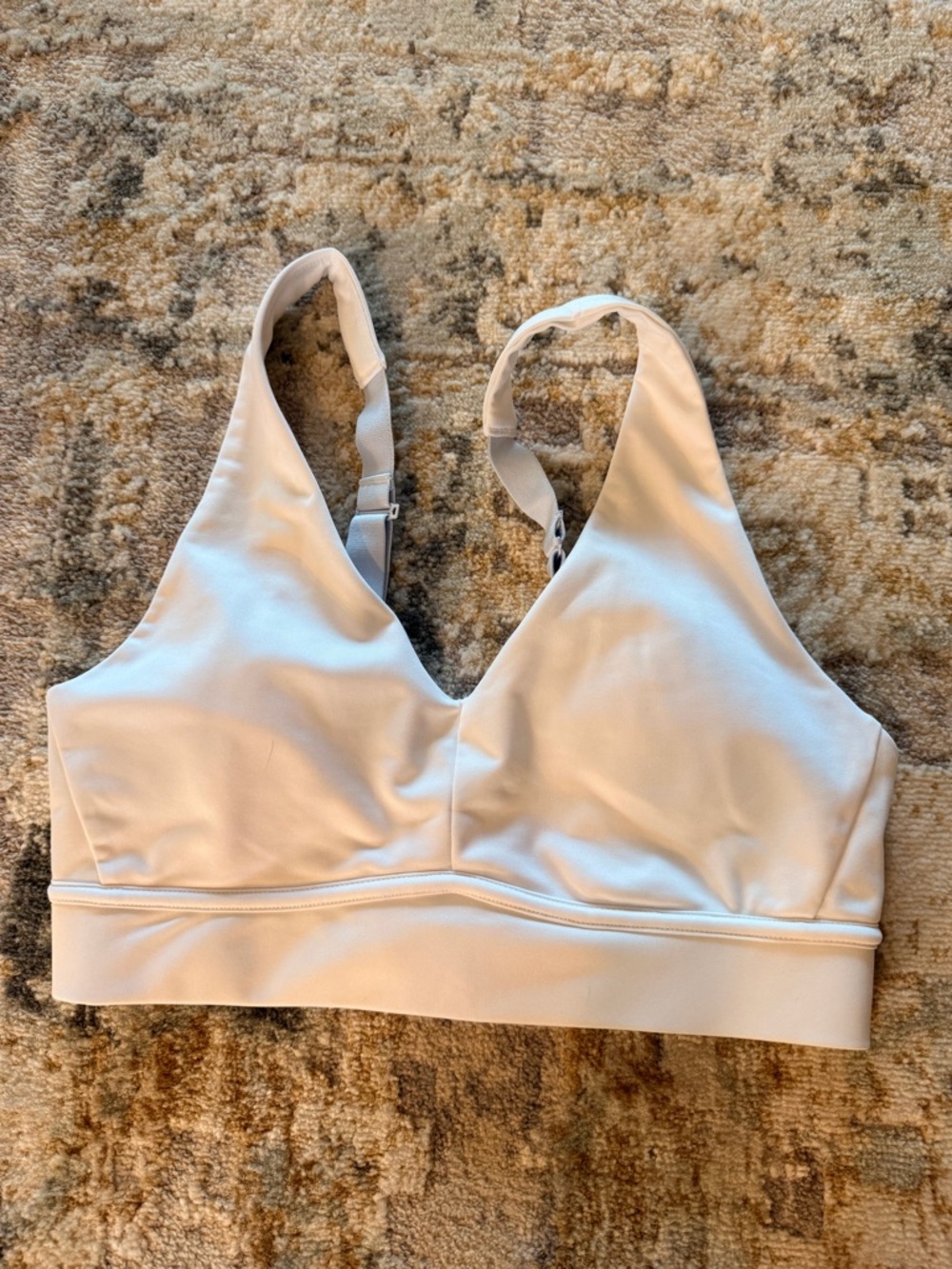 Fabletics white/light blue Sports Bra